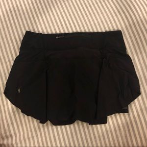 Black Lululemon tennis skirt, size 4
